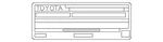 Genuine Toyota Emission Label 11298-F4030. Fixed Price $19.94.