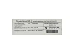 Genuine Mopar Vehicle Emission Control Information Label 47480074AA. Fixed Price $7.56.