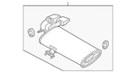Genuine Hyundai Rear Muffler 28710-D3481. Fixed Price $779.38.