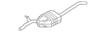 Genuine Audi Exhaust Muffler 8K0-253-409-BE. Fixed Price $1026.65.