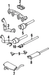 Genuine Volkswagen Exhaust Clamp 1HM-253-139. Fixed Price $41.42.