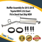 Muffler Assembly For 2013-2018 Toyota RAV4 2.5L Exact Fit In Stock Fast Ship New. Fixed Price $127.29.
