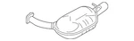 Genuine Mazda Exhaust Muffler L363-40-200. Fixed Price $427.83.