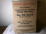 Wohlert Comp. Front Tailpipe Clamp Ass'y, Fits 1949-1951 Ford And Mercury Pass.. Fixed Price $15.95.