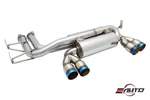Megan 3" Quad Burnt Roll Tip Axle Back Exhaust Muffler For Bmw M3 E46 01-06. Fixed Price $642.14.