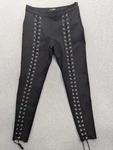 Fashion Nova Pants Womens Xl Black Lace Up Grommet Skinny Stretch High Rise. Fixed Price $16.95.