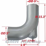 Exhaust Elbow Pipe Heavy Duty Truck Freightliner Century Columbia 04-17476-000. Fixed Price $79.00.