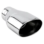 Exhaust Tip Hi-polished Series Stainless Steel Oval Straight Cut Double-wall. Fixed Price $30.83.