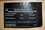 Genuine Bmw Emission Label 616 948. Fixed Price $14.99.