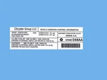 Emission Label Mopar 47480048AA. Fixed Price $18.92.