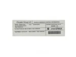 Emission Label Mopar 47480074AA. Fixed Price $18.66.