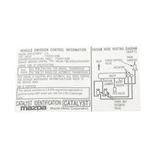 New Oem 2007-2009 MAZDA3 Emission Label Engine Bay Decal BAP1-69-036. Fixed Price $17.26.