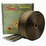 2"X 50' Twill Weave Motorcycle Atv Titanium Exhaust Heat Shield Wrap With 11.8LO. Fixed Price $33.60.
