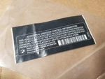 New Oem Genuine Bmw Emission Label 71-22-7-542-635. Fixed Price $17.00.
