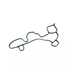 Genuine Audi Engine Crankcase Vent Valve Seal 06K-103-484-F. Fixed Price $8.61.