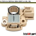 Alternator Voltage Regulator For Kia Sephia 1994-1997 Naturally Aspirated 14.4V. Fixed Price $22.89.