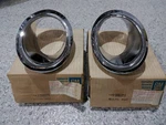 66 67 C2 Corvette Lh/rh Exhaust Bezels--gm #3892225/3892226--NOS. Fixed Price $299.95.