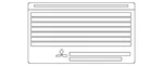 Genuine Mitsubishi Emission Label 7430A544. Fixed Price $7.54.