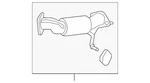 Genuine Kia Front Pipe 28610-D9630. Fixed Price $362.48.