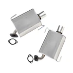 Stainless Steel Pair Of Exhaust Mufflers Fits: 2006-2009 Subaru Legacy 2.5L. Fixed Price $277.81.