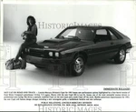 1982 Press Photo Racer Lyn St. James Sits On 1983 Model Ford Capri Rs Car's Hood. Fixed Price $23.88.
