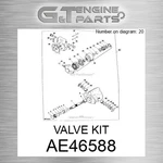 AE46588 Valve Kit Fits John Deere (surplus Open Box). Fixed Price $1113.43.