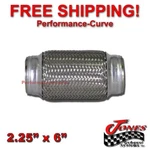 2.25" 6" Exhaust Flex Pipe Tube Custom Heavy Duty Stainless Steel Triple Ply. Fixed Price $19.94.