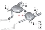 Genuine Bmw E90 E91 335D Sedan Touring Rear Silencer Left Right Pair Muffler Oem. Fixed Price $159.99.
