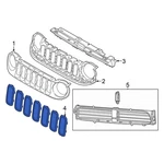 For Jeep Renegade 2019-2021 6VN97LXHAA Front Lower Grille Molding. Fixed Price $50.34.
