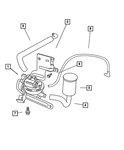 Genuine Mopar Leak Detection Pump Hose 53013001AA. Fixed Price $22.63.