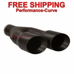 Black Exhaust Tip Ss Double Wall 3" Inlet - Dual 4" Outlet 16" Long. Fixed Price $124.95.
