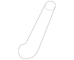 Genuine Mercedes-benz Molded Hose 272-142-13-83. Fixed Price $21.69.