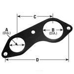 Exhaust Pipe Flange Gasket-extended Cab Pickup, 131.5" Wb Ap 9285. Fixed Price $17.61.