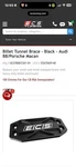 Ecs - Billet Tunnel Brace Black For Audi B8. Fixed Price $100.00.