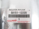 Genuine Oem Toyota 58151-12220 Front Floor Exhaust Heat Shield. Fixed Price $99.00.