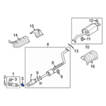 For Kia Niro 2023-2025 287511M000 Exhaust Muffler Gasket. Fixed Price $13.59.