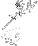 Genuine Mopar 2014 Chrysler 300 Dodge Charger Exhaust Bracket Right 68239884AA. Fixed Price $43.97.