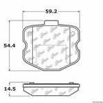 Centric Rear Disc Brake Pad For 06-13 Chevrolet Corvette (104.11851). Fixed Price $34.49.