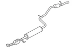 Genuine Mitsubishi Muffler & Pipe 1571B785. Fixed Price $1572.50.