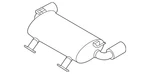 Genuine Nissan Exhaust Muffler 20100-6HZ5B. Fixed Price $862.05.