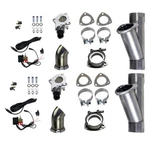 Granatelli 2.25" Mild Steel Electronic Dual Slip Exhaust Cutout W/band Clamps. Fixed Price $355.49.