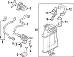 Genuine Volkswagen Inlet Hose 5WA-131-128-A. Fixed Price $196.29.