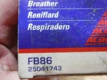 Acdelco FB86 Engine Crankcase Breather Element. Fixed Price $7.50.