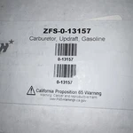 Carburetor For Updraft Gasoline; ZFS-0-13157. Fixed Price $468.91.