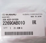 Genuine Oem Subaru 22690AB010 Rear O2 Oxygen Sensor. Fixed Price $169.00.