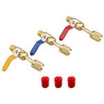 3PCS/SET Brass Air Conditioning Shut Valve Accessories For Charging Hoses. Fixed Price $18.89.