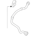 Genuine Volkswagen Inlet Hose 5WA-131-128-A. Fixed Price $191.76.