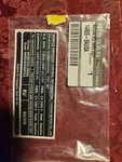 Genuine Nissan Emission Label 14805-9AU0A. Fixed Price $9.00.