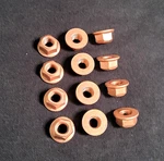12X Dresselhaus M8 1.25 13MM Copper Flange Lock Nuts - Exhaust Germany. Fixed Price $19.99.