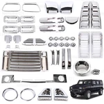 Silver Chrome Exterior Door Handle Mirror Hood Vent Trim Kit For Hummer H2 03-09. Fixed Price $36.99.